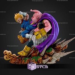 Majin Vegeta Vs Buu Diorama STL Files