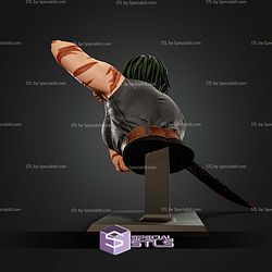 Maki Zenin Fighting Bust STL Files