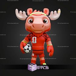 Maple The Moose Mascot WC26 STL Files