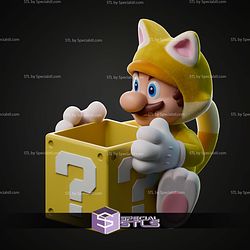Mario Cat Palomera Popcorn Bucket STL Files