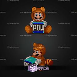 Mario Racoon Palomera Popcorn Bucket STL Files