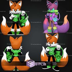 Miles Tails Prower Green Lantern No AMS