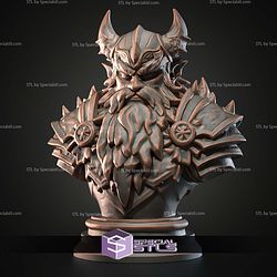 Mini Fantasy STL Collection Chaos Dwarf Bust