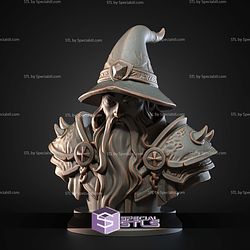 Mini Fantasy STL Collection Dark Wizard Bust