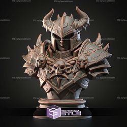 Mini Fantasy STL Collection Death Knight Bust