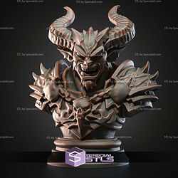 Mini Fantasy STL Collection Demon Lord Bust