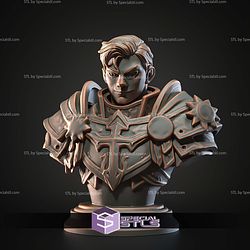 Mini Fantasy STL Collection Holy Paladin Bust