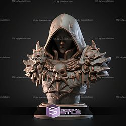Mini Fantasy STL Collection Shadow Assassin Bust