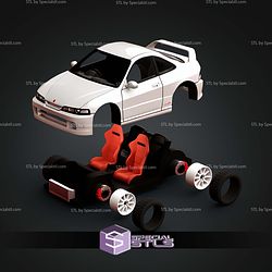 Model Kit Car Skyline Integra DC2 STL Files