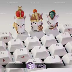 Moogle Final Fantasy Keycaps STL Files