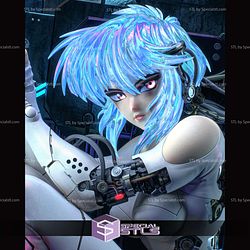 Motoko Ghost In The Shell 228mm STL Files