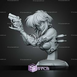 Motoko Ghost In The Shell Bust 113mm STL Files