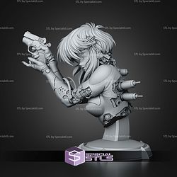 Motoko Ghost In The Shell Bust 113mm STL Files