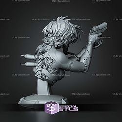 Motoko Ghost In The Shell Bust 113mm STL Files