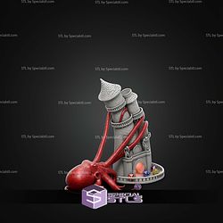 Octopus Pulling And Tilting Dice Tower STL Files