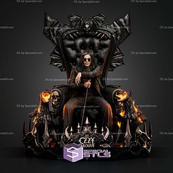 Ozzy Osbourne Throne 450mm STL Files