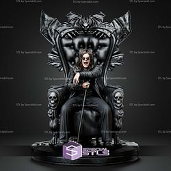Ozzy Osbourne Throne 450mm STL Files