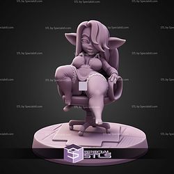 Pin Up Girl STL Collection Office Boss Goblin