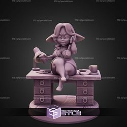 Pin Up Girl STL Collection Office Desk Goblin