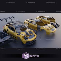 Porsche 911 992 GT3 RS STL Files