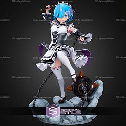Rem ReZero 1 8 And Weapon STL Files