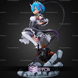 Rem ReZero 1 8 And Weapon STL Files