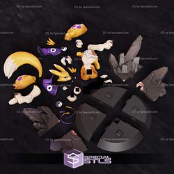 Renamon Fighting 330mm STL Files