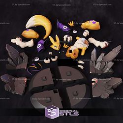 Renamon Fighting 330mm STL Files
