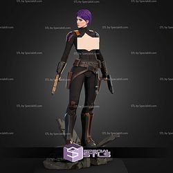 Sabine Wren with and without Helmet Alternative STL Files