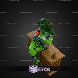 She Hulk With Coffee STL Files