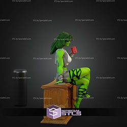 She Hulk With Coffee STL Files