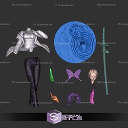 Shinobu Kocho Modern Outfit 300mm STL Files