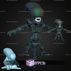 Super Basic STL Alien Xenomorph MultiColor