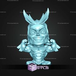 Super Basic STL All Might MultiColor Digital STL Files
