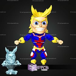 Super Basic STL All Might MultiColor Digital STL Files