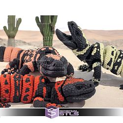 Super Basic STL Articulated Gila Monster