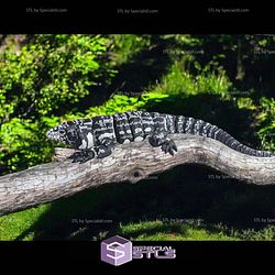 Super Basic STL Articulated Tegu Lizard