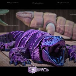 Super Basic STL Articulated Tegu Lizard