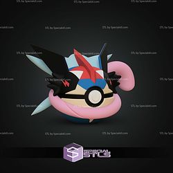 Super Basic STL Ash Greninja Pokeball