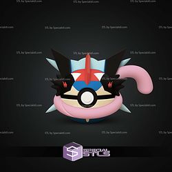 Super Basic STL Ash Greninja Pokeball