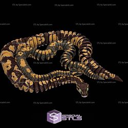 Super Basic STL Ball Python Realistic Flexi Snake