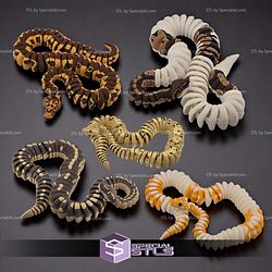 Super Basic STL Ball Python Realistic Flexi Snake
