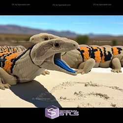 Super Basic STL Blue Tongue Skink Articulated Lizard