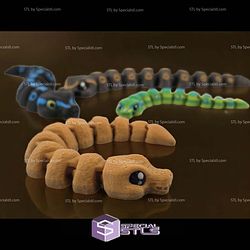 Super Basic STL Chibi Ball Python Articulated