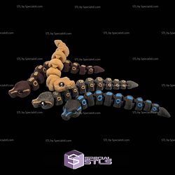 Super Basic STL Chibi Ball Python Articulated