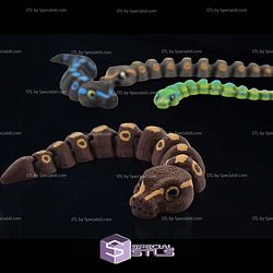 Super Basic STL Chibi Ball Python Articulated
