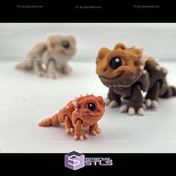 Super Basic STL Chibi Bearded Dragon Articulated
