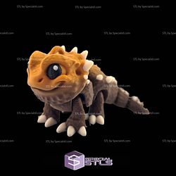 Super Basic STL Chibi Bearded Dragon Articulated