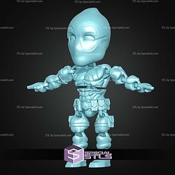 Super Basic STL Deadpool MultiColor
