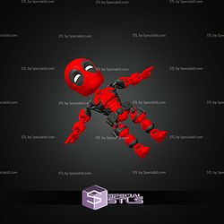 Super Basic STL Deadpool MultiColor